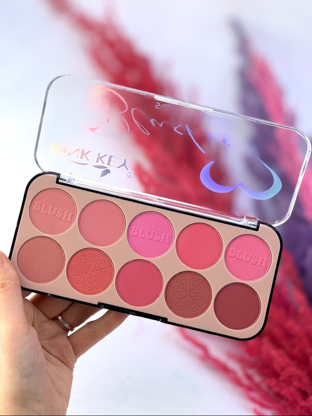 پالت رژگونه 10 رنگ پینک کی PINK KEY