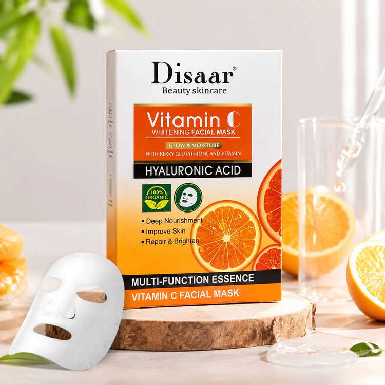 ماسک ورقهای صورت دیسار Disaar ویتامین C روشن کننده 5 عددی