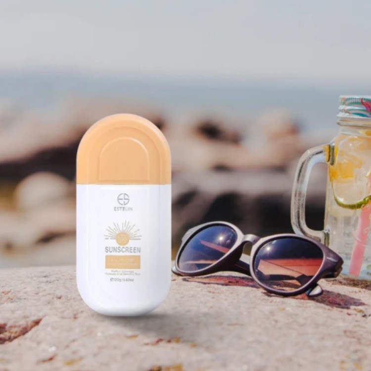 کرم ضد آفتاب رنگی استیلن، SPF 100، مدل All-In-One، مناسب انواع پوست